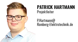Patrick Hartmann Projektleiter Romberg Elektrotechnik