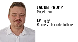 Jacop Propp Projektleiter Romberg Elektrotechnik